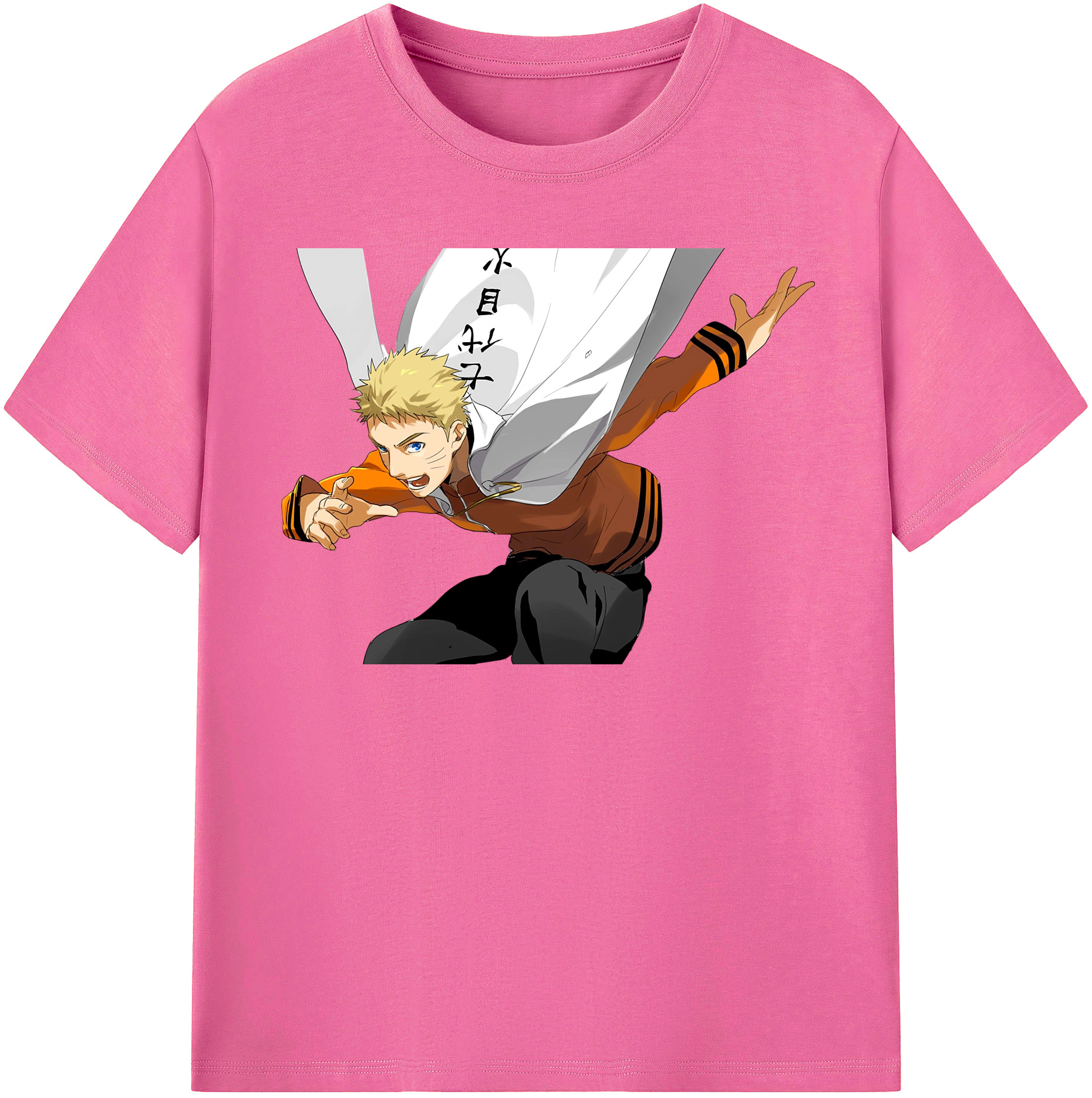 （画像用） NARUTO -ナルト- うずまき ナルト Uzumaki Naruto レディースカジュアルプリントTシャツ（綿100％）